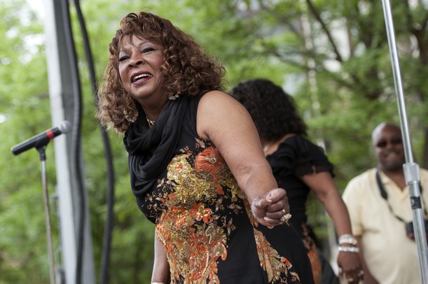Martha Reeves smiles as she performs with the Vandellas during the season's first Sonic Lunch concert on Thursday, June 6, 2013. Melanie Maxwell | AnnArbor.com